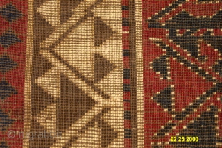 Borchalu rug from the last quarter of the 19th century. Very good pile
and condition and all natual colors. (i.e. Dimensions 4'8" X 7'4".)
NOTE: Dated 1896
        