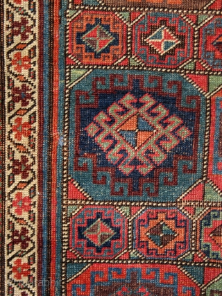 Jaf Kurd Bidjar long rug--kelleh, from the second
half of the 19th century in good condition. The rug
has a fantastic variety of colors including a very
refined aubergine. (i.e. Dimensions about 7'6" X 3.8") 