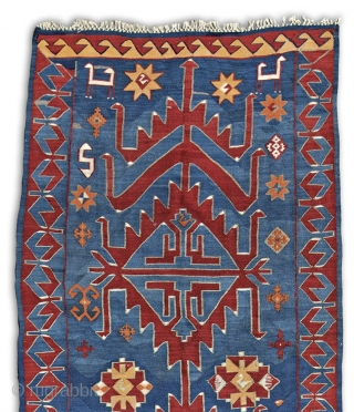 Avar kilim, 530x135 cm, early 20th century, Daghestan, wool on wool, bold, graphic/archaic drawing, strong weave, deep colors, perfect, original condition. More beauties on sale: http://rugrabbit.com/profile/5160
       