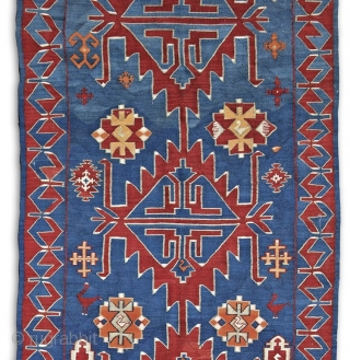 Avar kilim, 530x135 cm, early 20th century, Daghestan, wool on wool, bold, graphic/archaic drawing, strong weave, deep colors, perfect, original condition. More beauties on sale: http://rugrabbit.com/profile/5160
       