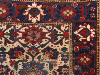 "Just living is not enough... one must have sunshine, freedom, and a little flower." Hans Christian Andersen Baluch rug, North-east Persia, 19th century, a real mastperpiece of its kind. All organic, deeply  ...