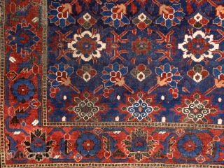 "Why should I be unhappy? Every parcel of my being is in full bloom." Rumi, 13th century, Baluch rug, Ferdows area, North-east Persia, 19th century. Wool on cotton with goat hair side  ...