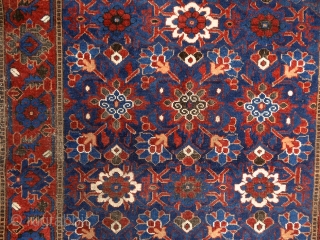 "Why should I be unhappy? Every parcel of my being is in full bloom." Rumi, 13th century, Baluch rug, Ferdows area, North-east Persia, 19th century. Wool on cotton with goat hair side  ...