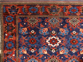 "Why should I be unhappy? Every parcel of my being is in full bloom." Rumi, 13th century, Baluch rug, Ferdows area, North-east Persia, 19th century. Wool on cotton with goat hair side  ...