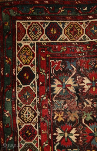 CELEBRATION OF COLORS.... Gendje kazak rug with colors, colors and colors.... one of the best colored rugs i've ever had. All of them are natural of course, deeply saturated, fresh and striking....  ...