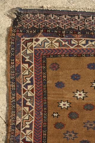 "I am a drunkard from another kind of tavern. 
I dance to a silent tune. 
I am the symphony of stars."
Rumi (13th century)
North east persian tribal rug with Baluch/Kordi/Afshar influences, 19th century,  ...