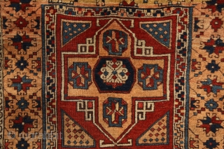East anatolian 'Holbein' rug, mid. 19th cent. 100x266 cm. In almost 100% perfect, original condition, with full meaty pile all over, only 2-3 small corroded spots of browns. century. The material is  ...