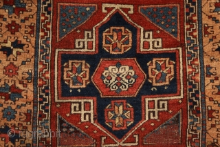 East anatolian 'Holbein' rug, mid. 19th cent. 100x266 cm. In almost 100% perfect, original condition, with full meaty pile all over, only 2-3 small corroded spots of browns. century. The material is  ...