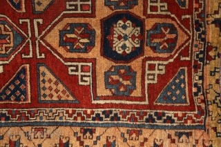 East anatolian 'Holbein' rug, mid. 19th cent. 100x266 cm. In almost 100% perfect, original condition, with full meaty pile all over, only 2-3 small corroded spots of browns. century. The material is  ...