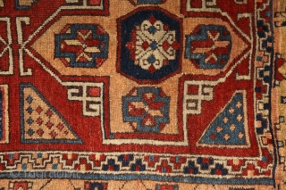 East anatolian 'Holbein' rug, mid. 19th cent. 100x266 cm. In almost 100% perfect, original condition, with full meaty pile all over, only 2-3 small corroded spots of browns. century. The material is  ...