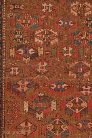 "If there is a virtue in the world at which we should always aim, it is cheerfulness." Edward g. Bulwer-Lytton. Joyful 'Sauj Bulagh' kurdish tribal rug, North-west Persia, 19th century, Soft &  ...