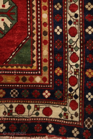 Lambalo kazak rug with 5 borders, dated in the main field *270 (1270/1854), 200x125 cm, wool on wool with more than perfect natural colors... the bests what that type can have. Every  ...
