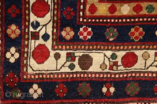 Lambalo kazak rug with 5 borders, dated in the main field *270 (1270/1854), 200x125 cm, wool on wool with more than perfect natural colors... the bests what that type can have. Every  ...