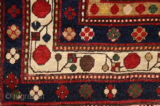 Lambalo kazak rug with 5 borders, dated in the main field *270 (1270/1854), 200x125 cm, wool on wool with more than perfect natural colors... the bests what that type can have. Every  ...