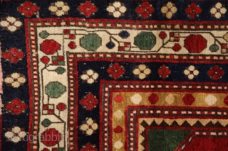 Lambalo kazak rug with 5 borders, dated in the main field *270 (1270/1854), 200x125 cm, wool on wool with more than perfect natural colors... the bests what that type can have. Every  ...