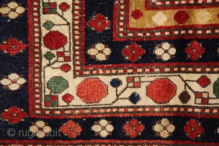 Lambalo kazak rug with 5 borders, dated in the main field *270 (1270/1854), 200x125 cm, wool on wool with more than perfect natural colors... the bests what that type can have. Every  ...