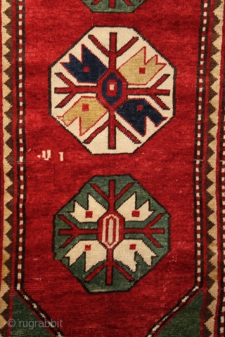 Lambalo kazak rug with 5 borders, dated in the main field *270 (1270/1854), 200x125 cm, wool on wool with more than perfect natural colors... the bests what that type can have. Every  ...