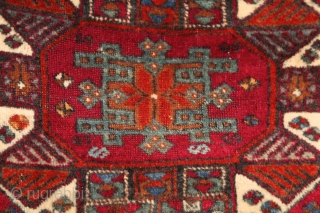 Yuruk "Crivelli" rug, eastern Anatolia, 225x157 cm, ca. 1860-1870. Immaculate condition except some corroded browns. No damage, no repair. Full, juicy, lustrous pile overall, original kilim end on the end. I think  ...