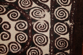 Probably the most ancient layer of Turkmen's art. Yomud Namad, 2 sided main felt carpet. Found some weeks ago in a Turkmen yurt right at the Turkmen and Iranian border, by the  ...