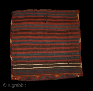 Meymaneh / Maimana bag, Afghanistan, late 19th/early 20th century, wool on wool. Great organic colors, super soft wool, cool design. More pieces: http://rugrabbit.com/profile/5160          