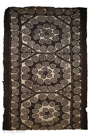 Probably the most ancient layer of Turkmen's art. Yomud Namad, 2 sided main felt carpet. Found some weeks ago in a Turkmen yurt right at the Turkmen and Iranian border, by the  ...