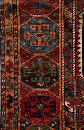 Reshwan rug, ca. 1870., Eastern Anatolia, 170x120cm. Pre-commercial, tribal piece. Magnific, elegant, deeply saturated all organic dyes incl. many refreshing greens.... glowing, silky wool. Original kilim finishing on both ends with Cicim  ...