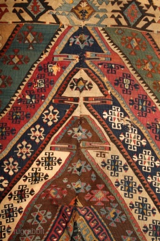 Malatya "Rashwan" kilim, Eastern Anatolia mid to end 19th century, 172x355 cm                     