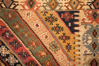 Malatya "Rashwan" kilim, Eastern Anatolia mid to end 19th century, 172x355 cm                     