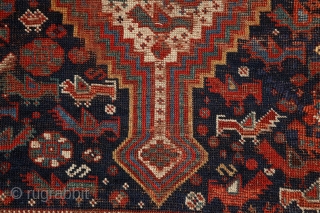 Monumental Khamseh "Bird" carpet, 380x195 cm ! , never senn this kind of rug in that size earlier... The quality is perfect from every point of view, wool, colors...
Colors are saturated and  ...