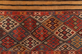 How to create a rythm from colors? Kurdish mafrash, 19th century, Caucasus. Complete, in mint condition.More pieces: http://rugrabbit.com/profile/5160               