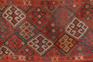 How to create a rythm from colors? Kurdish mafrash, 19th century, Caucasus. Complete, in mint condition.More pieces: http://rugrabbit.com/profile/5160               