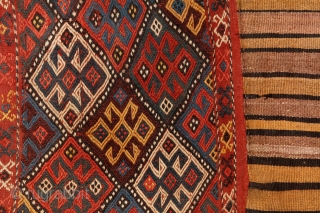 How to create a rythm from colors? Kurdish mafrash, 19th century, Caucasus. Complete, in mint condition.More pieces: http://rugrabbit.com/profile/5160               