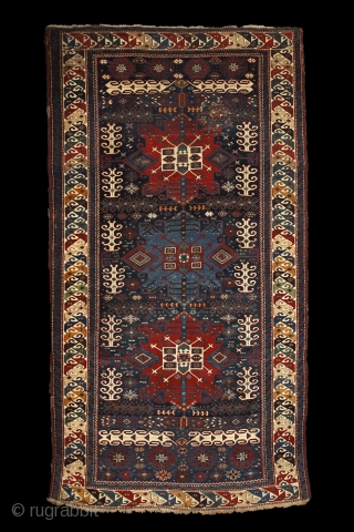 "When i have a terrible need of - shall i say the word - religion. Then i go out and paint the stars." Vincent Van Gogh Kuba rug with unusual design, 19th  ...
