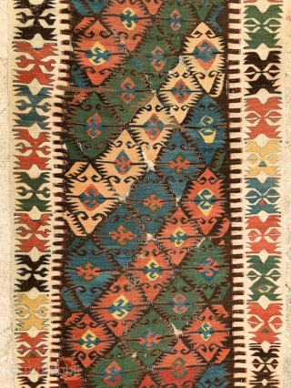 "The details are not the details, they make the design" - Charles Eames Joyfully drawn kilim, most probably a divan cover, Central Anatolia/Konya region, mid. 19th century more beauties: http://rugrabbit.com/profile/5160   