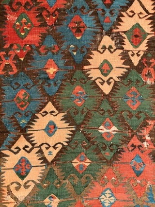 "The details are not the details, they make the design" - Charles Eames Joyfully drawn kilim, most probably a divan cover, Central Anatolia/Konya region, mid. 19th century more beauties: http://rugrabbit.com/profile/5160   