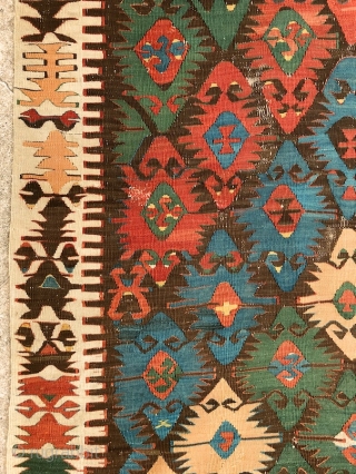 "The details are not the details, they make the design" - Charles Eames Joyfully drawn kilim, most probably a divan cover, Central Anatolia/Konya region, mid. 19th century more beauties: http://rugrabbit.com/profile/5160   