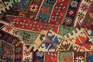 Malatya - Rashwan kilim, 175x320 cm, mid. 19th century
Perfect, very deeply saturated, all natural colors, fresh turquoise greens, perfect deep indigo and more different blue, yellow, red and so on...
full anatolian color  ...