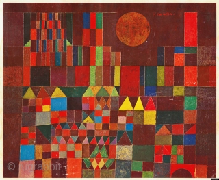 The dynamics of building with colors... Jaff bagface, 2nd half of 19th century, 78x103 More pieces here: http://rugrabbit.com/profile/5160
p.s.: Paul Klee, "Burg und Sonne (Castle and Sun)", 1928      