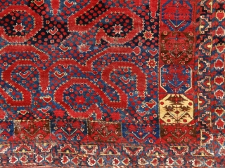 "The most beautiful thing we can experience is the mysterious. It is the source of all true art and all sciences." Albert Einstein 'Snake' Beshir main rug, mid 19th century, Turkmenistan. Complete  ...