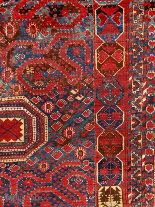 "The most beautiful thing we can experience is the mysterious. It is the source of all true art and all sciences." Albert Einstein 'Snake' Beshir main rug, mid 19th century, Turkmenistan. Complete  ...