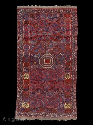 "The most beautiful thing we can experience is the mysterious. It is the source of all true art and all sciences." Albert Einstein 'Snake' Beshir main rug, mid 19th century, Turkmenistan. Complete  ...