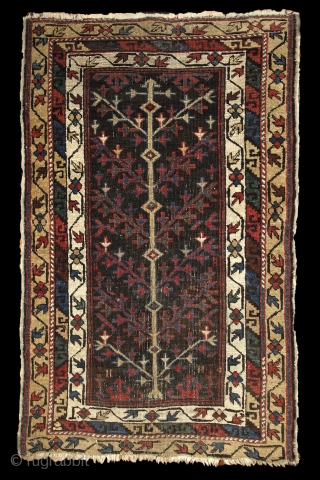 "As the wind does blow/Across the trees, I see the/Buds blooming in May" haiku from Natsune Soseki. Avar (?) tree of life small rug, 19th century/Caucasus,more pieces here: http://www.rugrabbit.com/profile/5160    