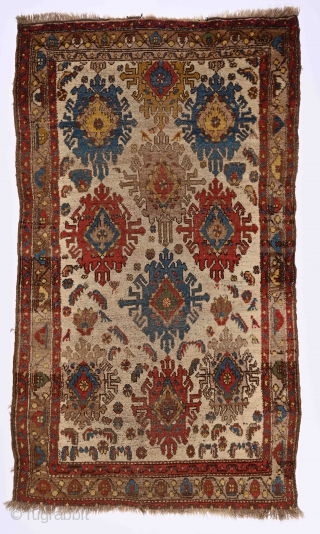 "Don't explain, enjoy." D. Bannard Raw & energetic kurdish village rug with a lots of charming details, Persia - Hamadan region, 19th century More here: http://rugrabbit.com/profile/5160       