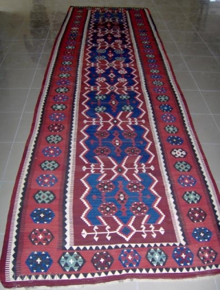 Anatolian Konya Obruk Kilims 
1.35 cm x 4.55 cm                        