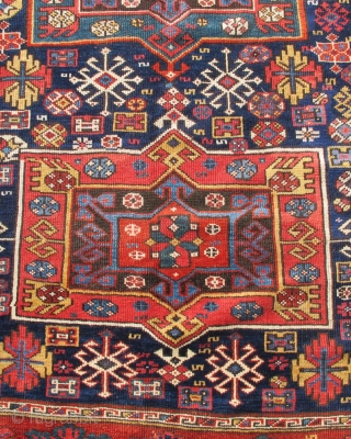 Inv#15871

This exceptional corridor carpet exhibits all the hallmarks of woven dynamism that great Kurdish rugs are known for. Large elements are balanced against smaller motifs, colors are masterfully dyed and matched, and  ...