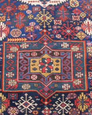 Inv#15871

This exceptional corridor carpet exhibits all the hallmarks of woven dynamism that great Kurdish rugs are known for. Large elements are balanced against smaller motifs, colors are masterfully dyed and matched, and  ...