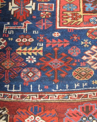 Inv#15871

This exceptional corridor carpet exhibits all the hallmarks of woven dynamism that great Kurdish rugs are known for. Large elements are balanced against smaller motifs, colors are masterfully dyed and matched, and  ...