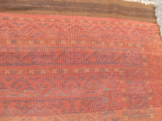 Baluch Yatak, This is a sleeping rug most probably woven in western Afghanistan. The wool is spectacular and colors are natural. This is an authentic domestic weaving from the nineteenth century and  ...