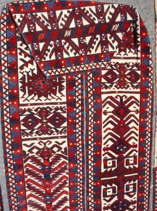 Yomut Turkmen Tent Band. Full and complete with plush drawing in wool pile with silk highlights. 42 feet long 1'3" wide. 2nd half of the 19th century. Inv. #14580.    