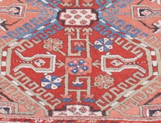 KonyaAnatolian. 19th C. (2nd Half)This rug with a distinctive apricot field is from the area around Konya in central Anatolia. Its thick wool and larger knots may indicate that it was woven  ...